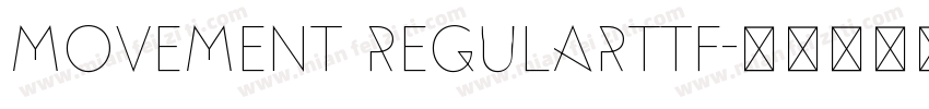 Movement Regularttf字体转换